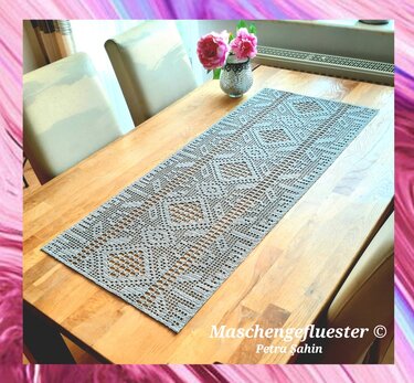 Tischläufer "INDIAN SPIRIT " - Häkeln