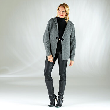 Strickanleitung Damenjacke "Sporty" 757008