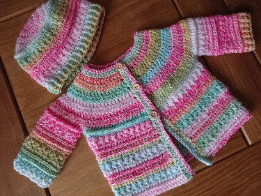 Csenge Anna Baby Set - Crochet