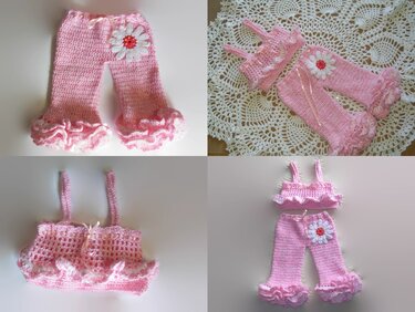 Girls Pants and Top Pattern - Crochet