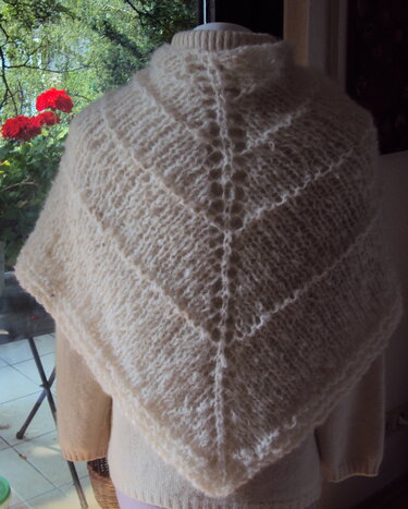 Dreiecktuch aus dicker Wolle