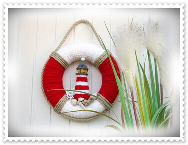 Türkranz Leuchte des Nordens / Häkelanleitung