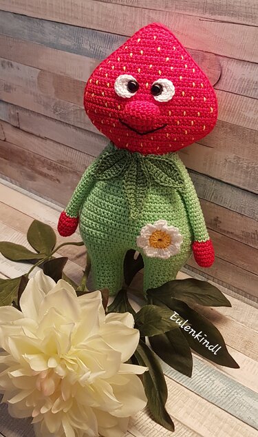 Häkelanleitung Erdbeerchen "Emil"