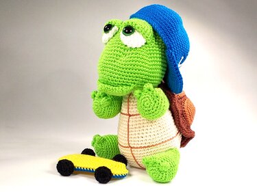 Häkelanleitung "Scott" Die coole Schildkröte