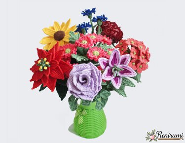Crochet pattern Cutflower Carnation