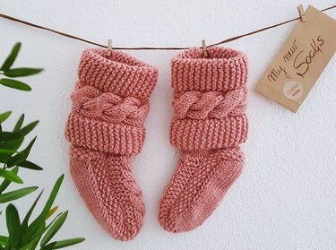 Strickanleitung Kuschelsocken ++ Hygge ++ in allen Größen strickbar
