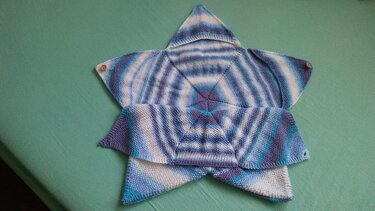 Schlafsack als Stern für Babys/Kinder - Stricken