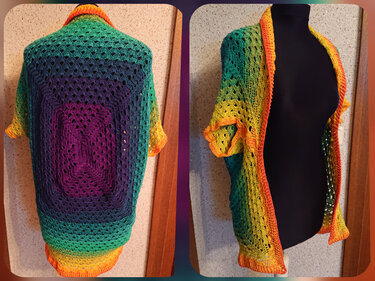 Weste Amanda häkeln Häkelweste Häkeljacke Jäckchen