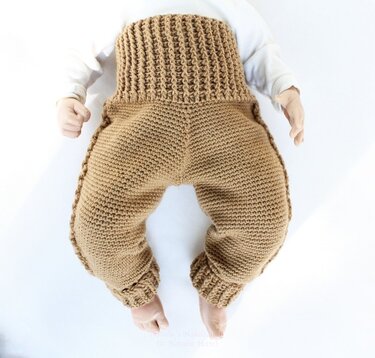 warm pants for babies/ children  “Village”,  size 0 m.-4 y. - Crochet