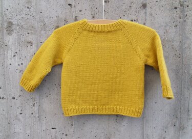 Anleitung für ein Baby-Schlüttli Gr. 62/68 - Stricken