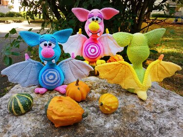 Drachenfledermäuse - Häkelanleitung von Diana´s kleiner Häkelshop