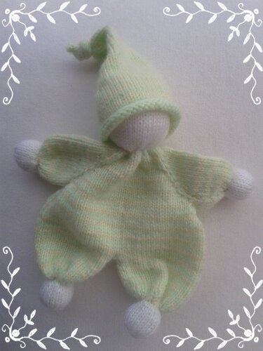 Schlafsüß Babypüppchen - Stricken