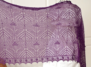 Lace Spitzentuch "Muscari" - Stricken