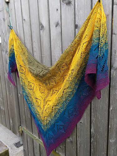 Strickanleitung "Novembermorgen" - Dreieckstuch