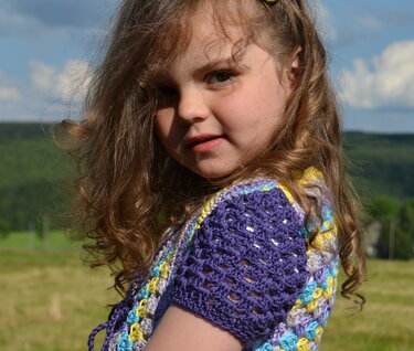 Sommerweste Paulina  ab Größe 86- 164 - Häkeln