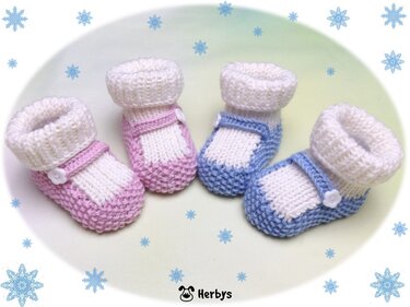 Strickanleitung Babyschuhe "Ballerina"