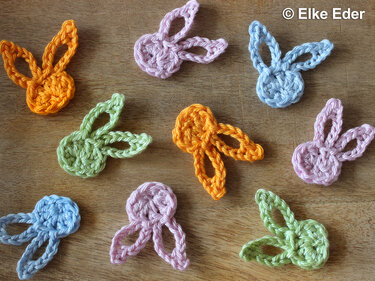 Niedliche Häschen - Streudeko / Ohrringe / Charms - Häkelanleitung