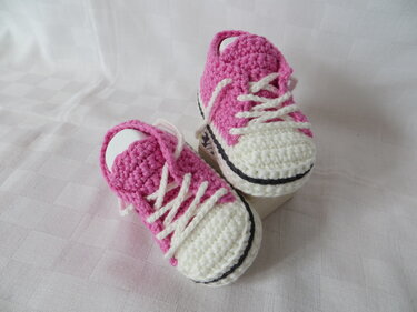 Häkelanleitung für Baby-Turnschuhe (#1) - Bild 7