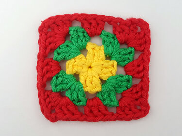 Klassisches "Granny Square" - Häkelanleitung - Häkeln