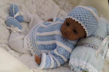 Strickanleitung f&uuml;r Baby's u. Reborns Modell Cid Gr. 48 - 52