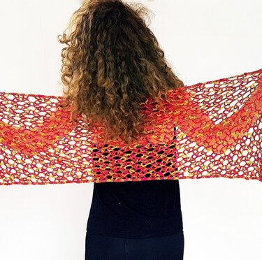 Ardiente Wrap - Crochet