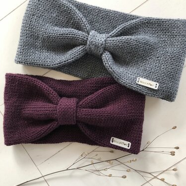 Strickanleitung - PIA - Stirnband mit Schleifenoptik -alle Größen- No.233