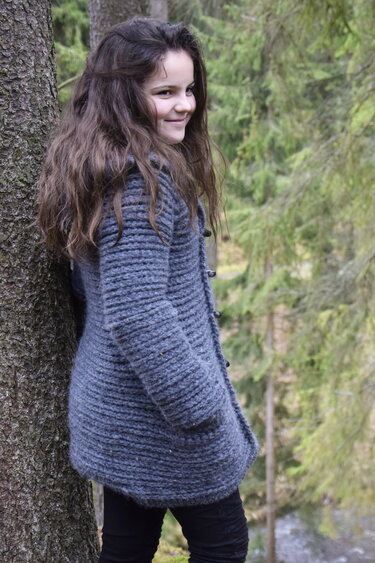 - MALOU - Dufflecoat/ Kapuzenmantel häkeln alle Größen ab Größe 74- 56 Plussize Damen mit Größentabelle, Häkelanleitung 215 - Bild 3