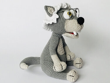 Zottel, der Wolf, Häkelanleitung