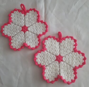 Topflappen "Fantasy" / Topflappen "Sonnenblume"