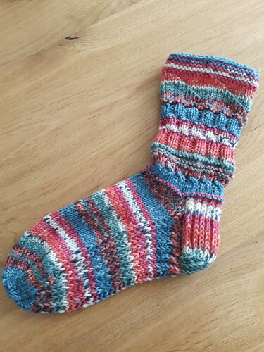 dicke Socken/Hausschuhe mit noch dickerer Sohle stricken Gr. 36 - 39