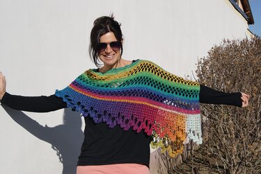 Tuch RAINBOW - Häkeln