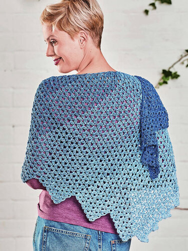 DRACHENSCHAL BLUE WONDER - Häkeln