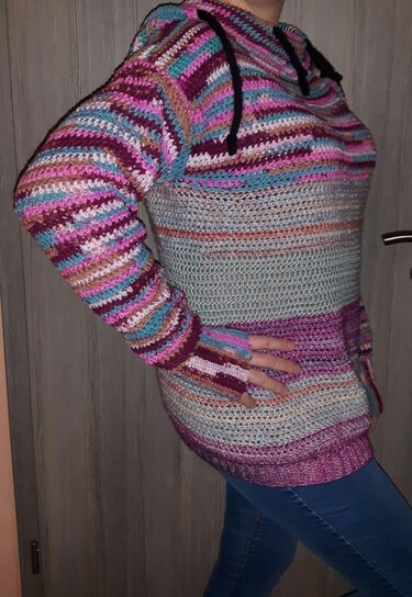 Hexentopf Hoodie Levin Unisex Gr. 62-182, XS-XXL - Häkeln