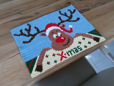 Häkelanleitung C2C: Platzset Elch