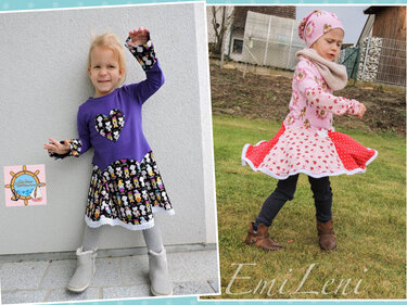 Mädchenkleid *BLUEBELL* von klecksMACS - Nähanleitung / E-Book in PDF
