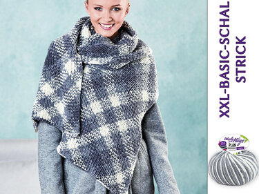 XXL-BASIC-SCHAL - STRICK