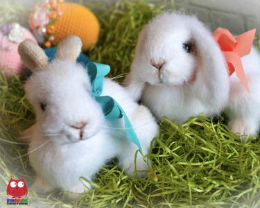 219 Crochet Pattern - Easter Bunny Rabbit - Amigurumi PDF file by Ogol CP