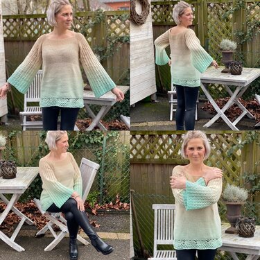 Häkelanleitung Pulli "Peppermint 1" - alle Größen