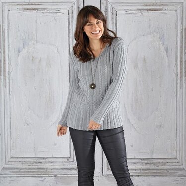 Strickanleitung Damenpullover "Delhi" 760061 - Bild 2