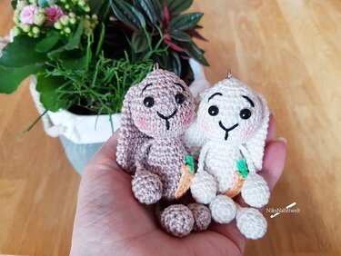 Häkelanleitung - Taschenbaumler Häschen Hanne