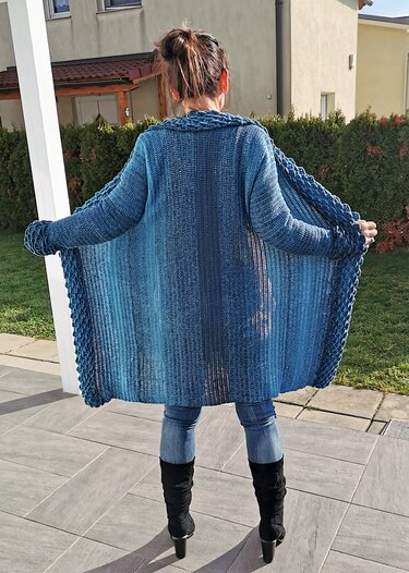 H&auml;kelmantel "SCALA" Anleitung f&uuml;r alle Gr&ouml;&szlig;en - Häkeln