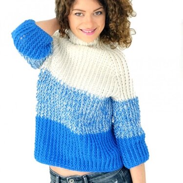 Rain Drops Sweater - Crochet