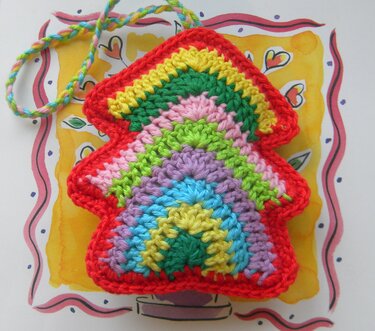 Rainbow Christmas Tree - Crochet