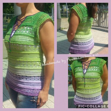 Häkelshirt / Häkeltunika Sommerphantasie - Bild 2