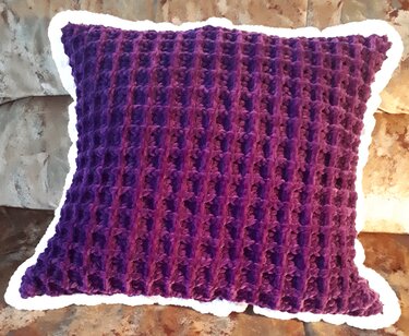 Kuschelkissen im Waffelmuster (50x50)