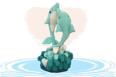 Delfin Liebe  Häkelanleitung Amigurumi - Bild 3