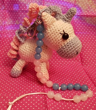 Einhorn-Rechenkette für Schulanfänger - Häkeln