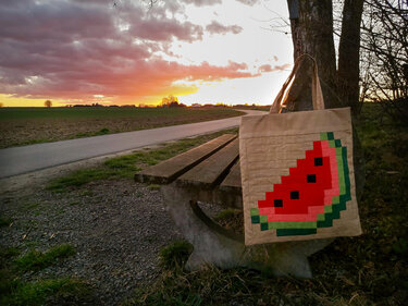 Pixelbag - Die praktische Patchwork Tasche mit individuellem Muster - Nähen