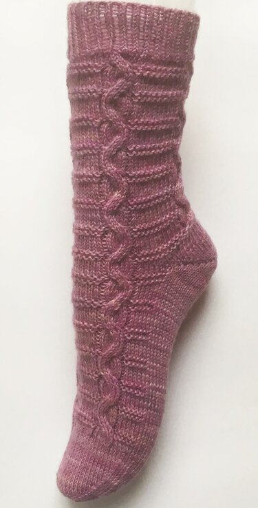 Socken "Schlangenlinien" - Stricken