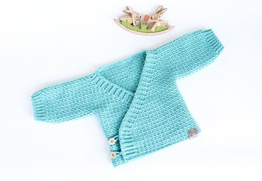 Wickeljacke für Babys "Fresh" (Gr. 50 bis 92) - Häkeln